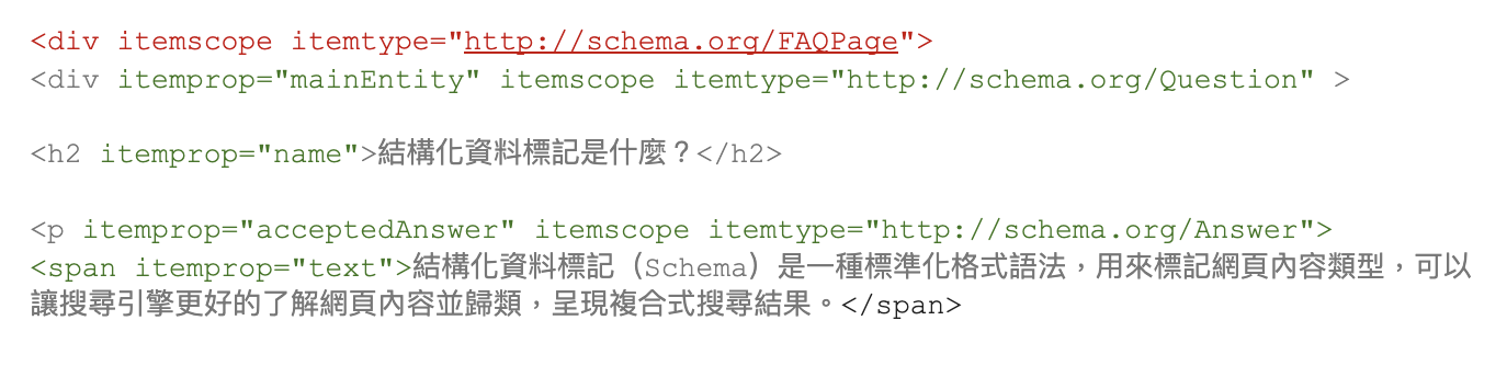 Microdata 微資料