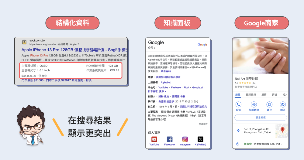 如何與 Google Search 合作