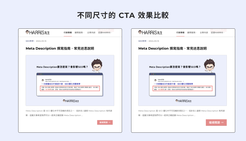 CTA尺寸